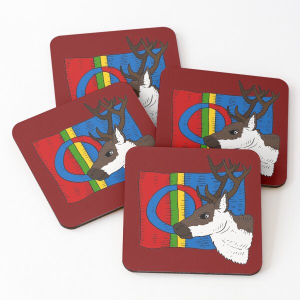 Item preview, sami flag and reindeer. Sámi people. designed and sold by JJadx.