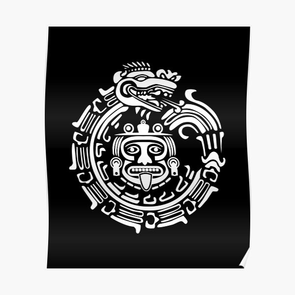 Quetzalcoatl Maya Aztec Ancient Symbol Poster