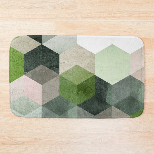 Item preview, Modern Green Hexagon Art 6 designed and sold by dreamprint.