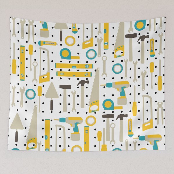 Item preview, Hardware and Construction Tools in yellow and blue designed and sold by kapotka.