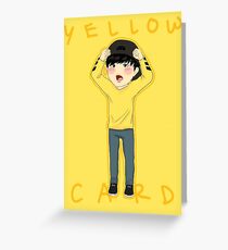 Yellow Card JIMIN Greeting Card