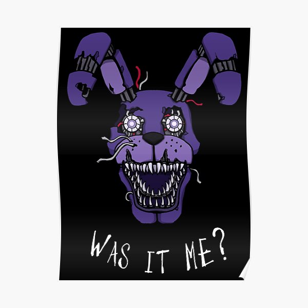 Póster Cinco Noches En Freddys Fnaf 4 Pesadilla Bonnie ¿fui Yo De Kaiserin Redbubble