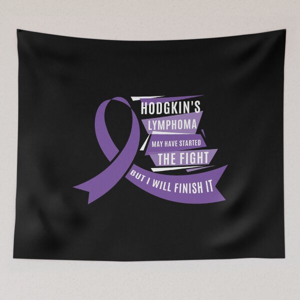 Item preview, Meaningful Hodgkin's Lymphoma Awareness Gift - Started The Fight But I Will Finish It - Violet Ribbon Gifts - Survivor designed and sold by kntranhoang.