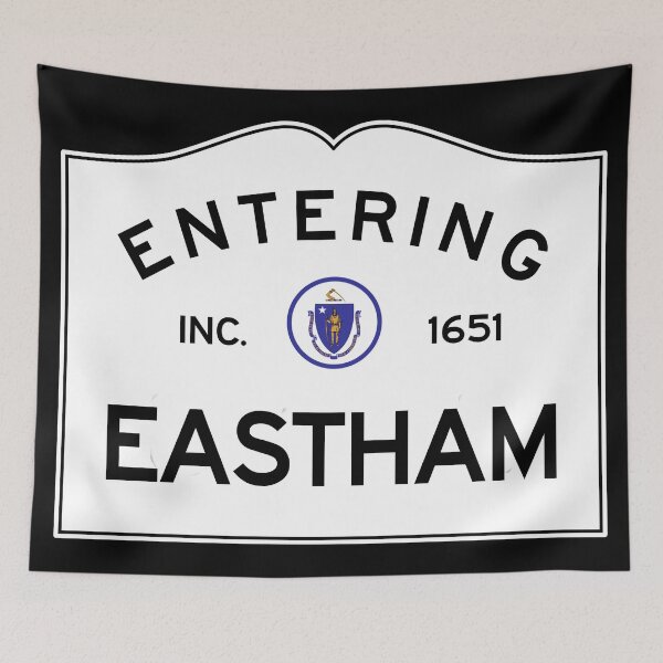 Item preview, Entering Eastham Massachusetts - Commonwealth of Massachusetts Road Sign designed and sold by NewNomads.
