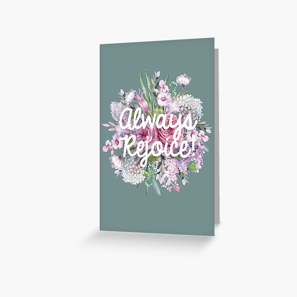 Item preview, ALWAYS REJOICE (LILAC FLOWERS) designed and sold by Paper Bee Gift Shop.