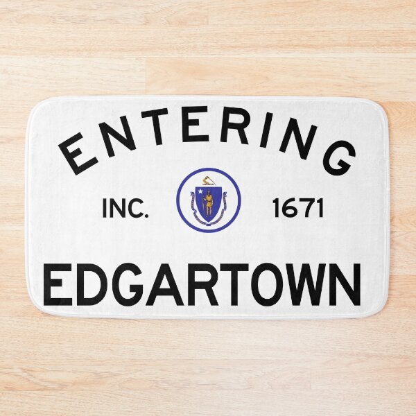 Item preview, Entering Edgartown - Commonwealth of Massachusetts Road Sign - Martha's Vineyard designed and sold by NewNomads.