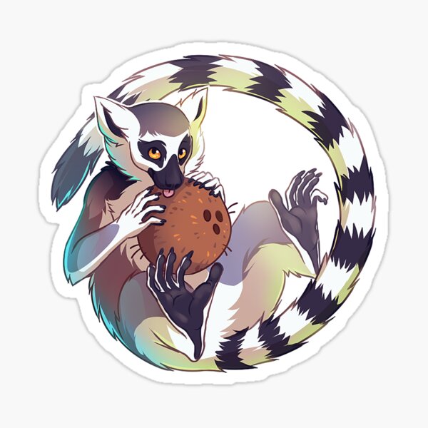 Ring-tailed Lemur Sticker