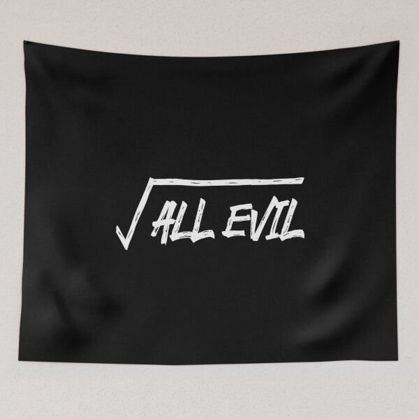 Item preview, Math Pun - The Root Of All Evil designed and sold by SpoofTShirts.