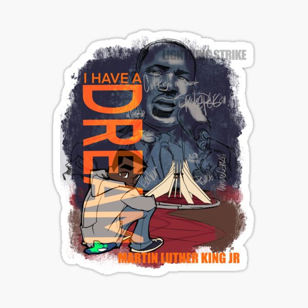 Lightning Strike MLK Tribute Sticker