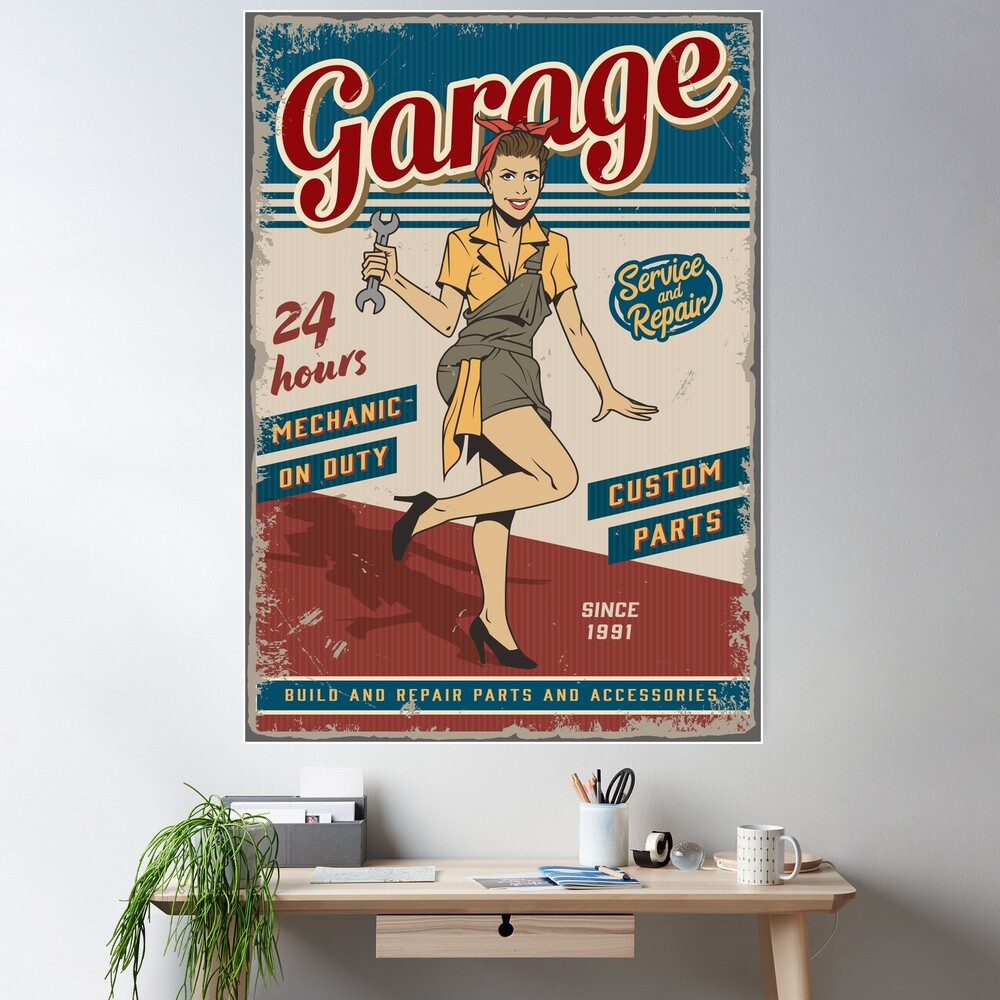 Vintage poster - Service and repair