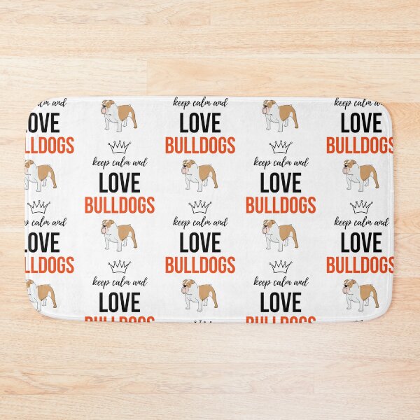 Item preview, Keep Calm And Love Bulldogs designed and sold by PinkPandaPress.