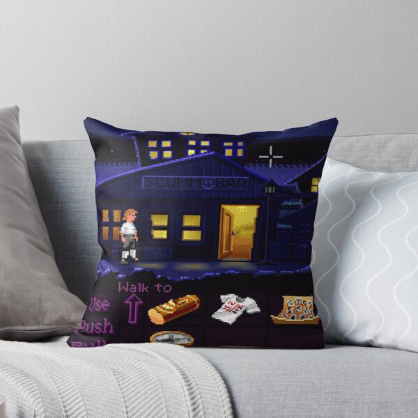 Item preview, Monkey Island “Point ‘n’ Click Pillow” designed and sold by kingcreole.
