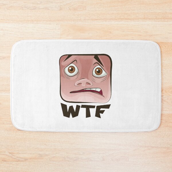 Item preview, WTF face designed and sold by WallJamboree.