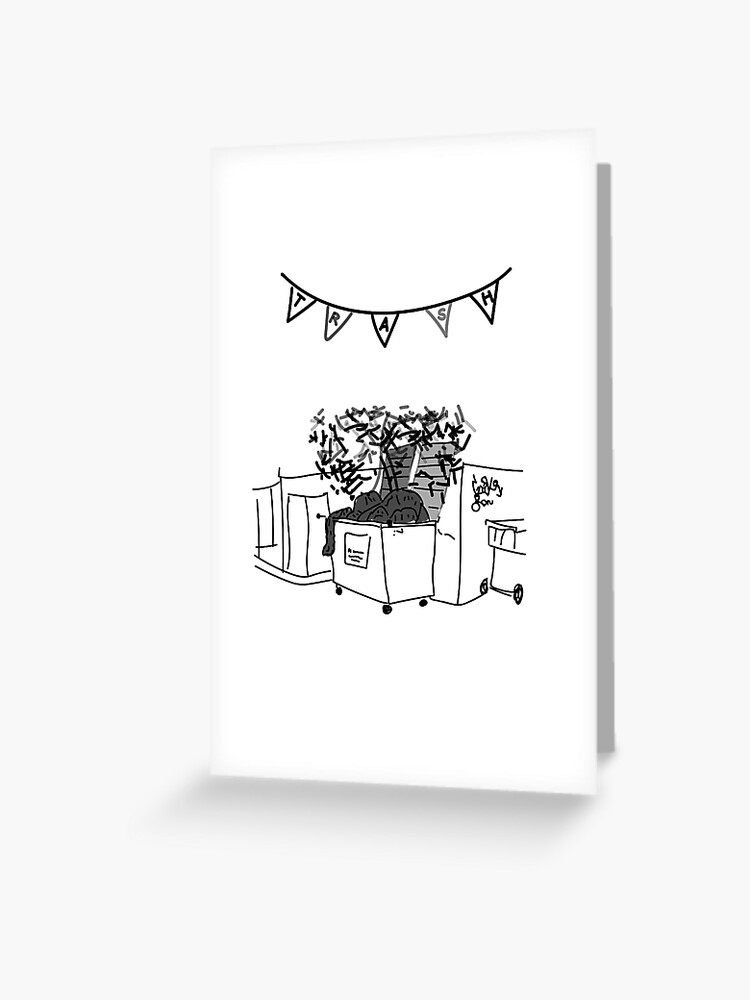 Carte De Vœux Felicitations Vous Etes Trash Par Lasafro Redbubble