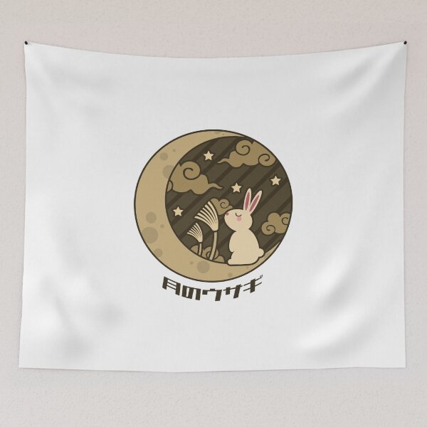 Item preview, Rabbit on the moon - Japanese moon view designed and sold by Tabinchu.