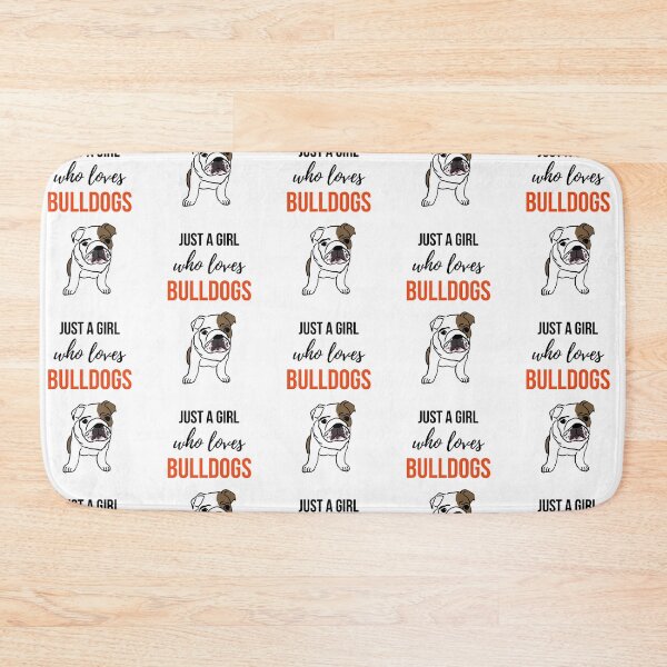 Item preview, Just A Girl Who Loves Bulldogs designed and sold by PinkPandaPress.