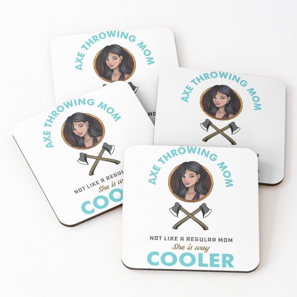 Item preview, Axe Throwing Mom Not Like A Regular Mom She Is Way Cooler Light designed and sold by funnierthanthou.