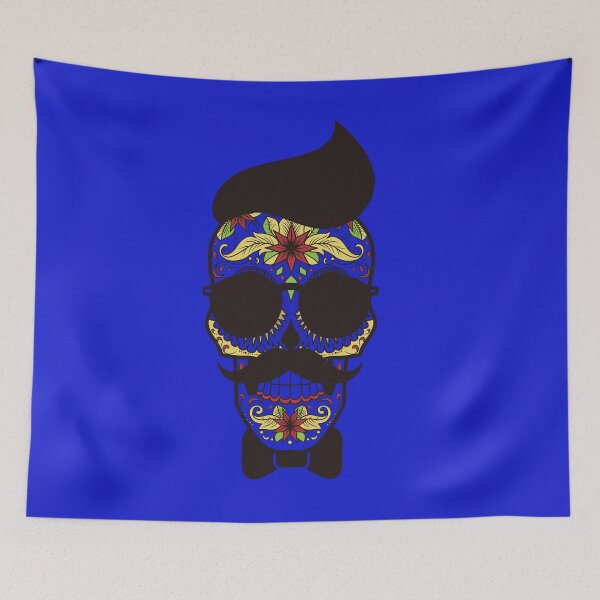 Item preview, A flamboyant colorful skull designed and sold by TinoThreads.