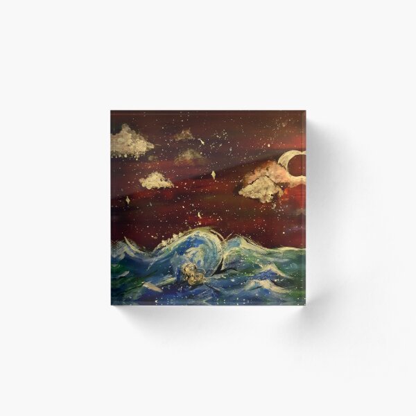 Night sky scene Acrylic Block