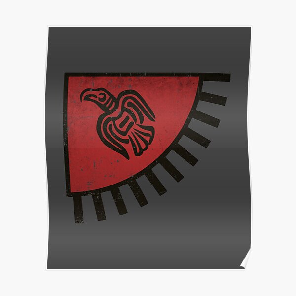 Viking Raven Banner Ragnar Distressed Poster