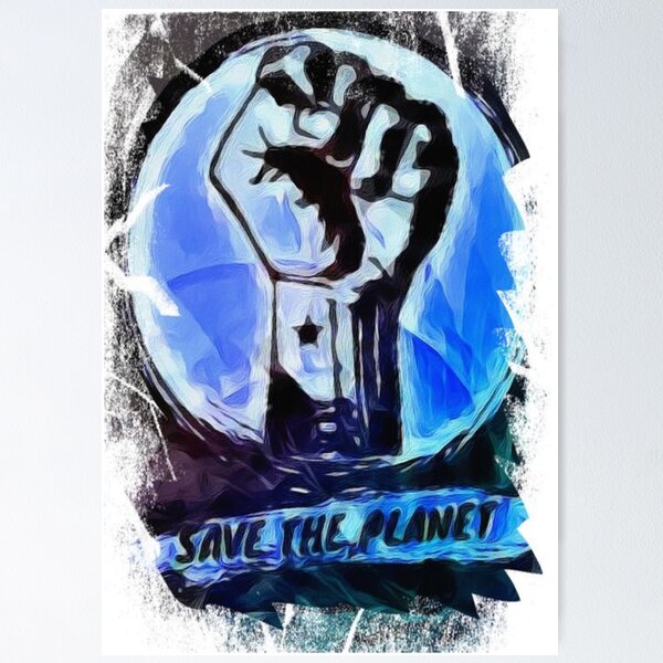 Aperçu de l'œuvre Save The Planet. Modèle 2. créée et vendue par Vinidal.