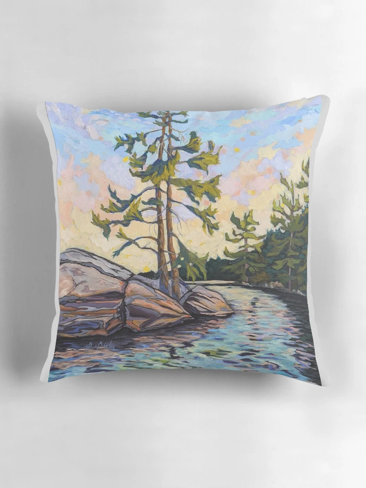 Thumbnail 3 of 4, Pillow, Reflections designed and sold by Rachael-Rector.