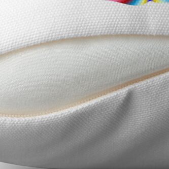 Alternate view of Rainbow Lips Throw Pillow