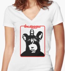 The Stooges Shirt Women's Fitted V-Neck T-Shirt