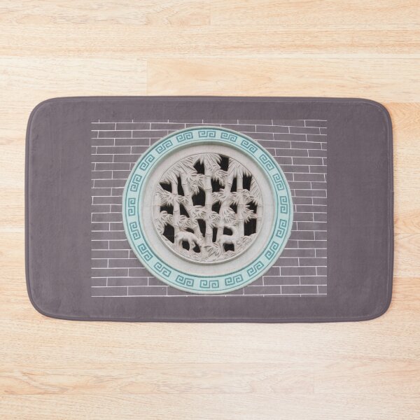 Item preview, Guan Gong Buddhist Temple Bamboo and Deer Window designed and sold by Linda Walsh.