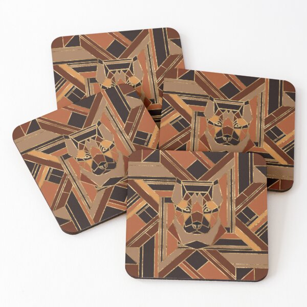 Item preview, Art Deco German Shepherd dog  designed and sold by k9printart.