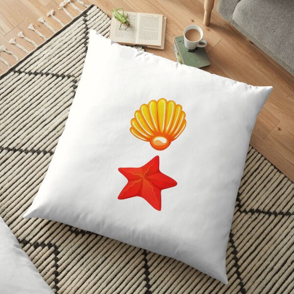 T-shirt Coquillage design Coussin de sol