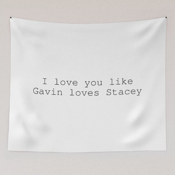Item preview, I love you like Gavin loves Stacey | Valentines | Black designed and sold by SJ Designs.