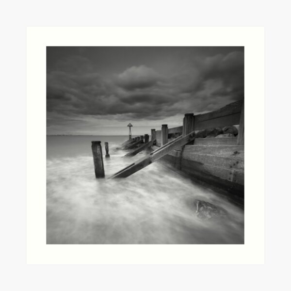 Seaton Sluice Harbour Groyne Art Print
