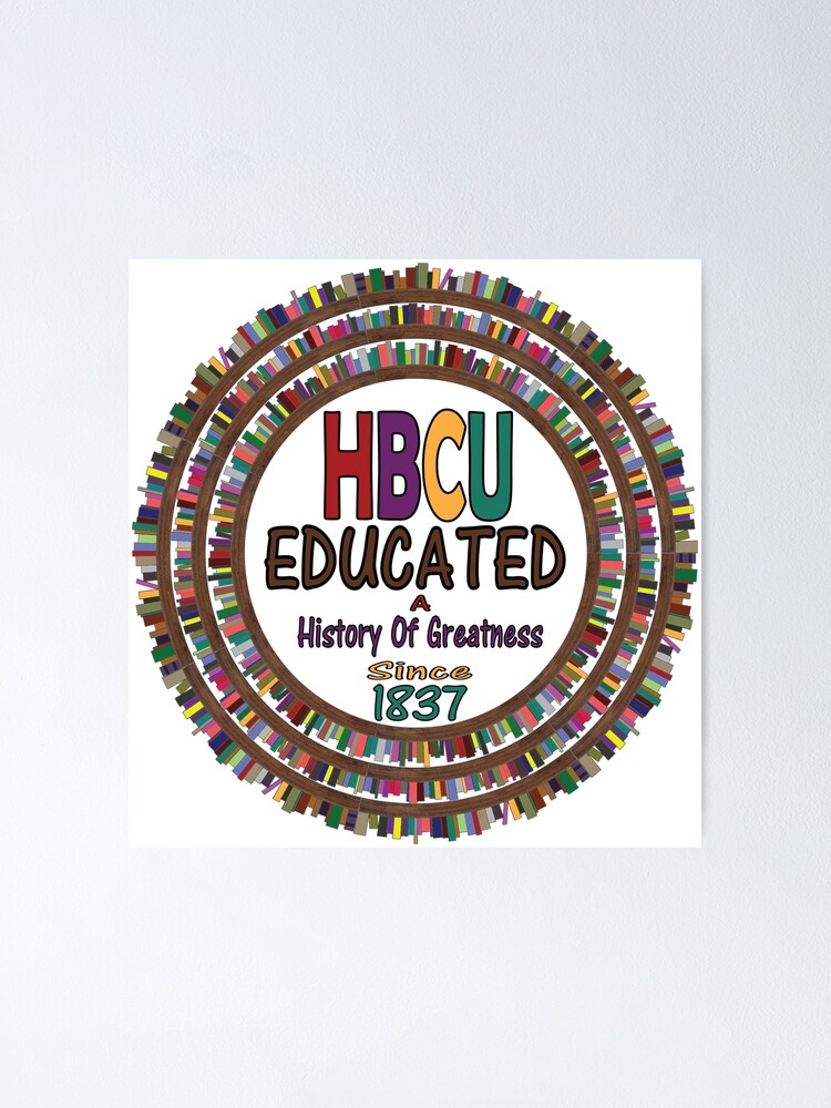 HBCU Educated A History Of Greatness Redbubble Black Poster Since College for Historically Universities\