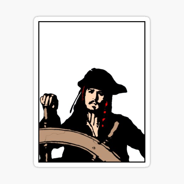 Captain Jack Sticker