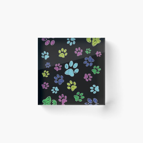 Item preview, Multicolored Paw Pattern designed and sold by Green Sky.