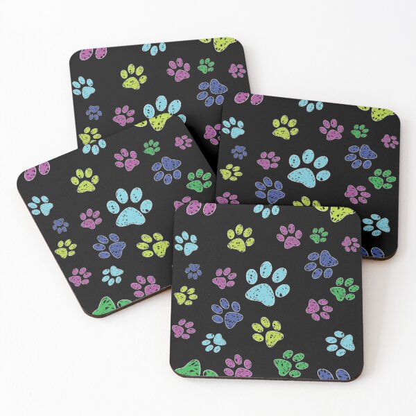 Item preview, Multicolored Paw Pattern designed and sold by Green Sky.