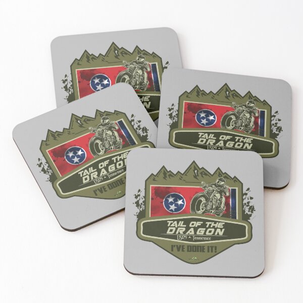 Item preview, Tail of the Dragon Road US 129 Motorcycle Sports Car Sticker & T-Shirt 06a designed and sold by OuterShellUK.