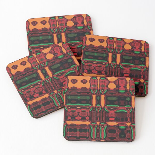 Item preview, Fuego Rojo Psychedelic Boho Pattern designed and sold by LJWDesigns.
