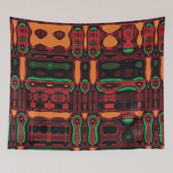 Item preview, Fuego Rojo Psychedelic Boho Pattern designed and sold by LJWDesigns.