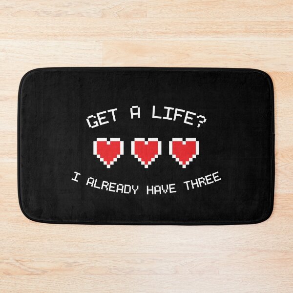 Item preview, Get A Life Retro Gamer Hearts designed and sold by SpoofTShirts.