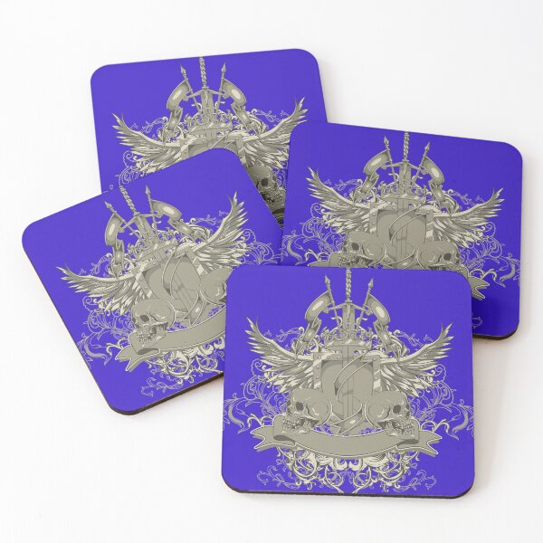 Item preview, Double skull with wings designed and sold by TinoThreads.