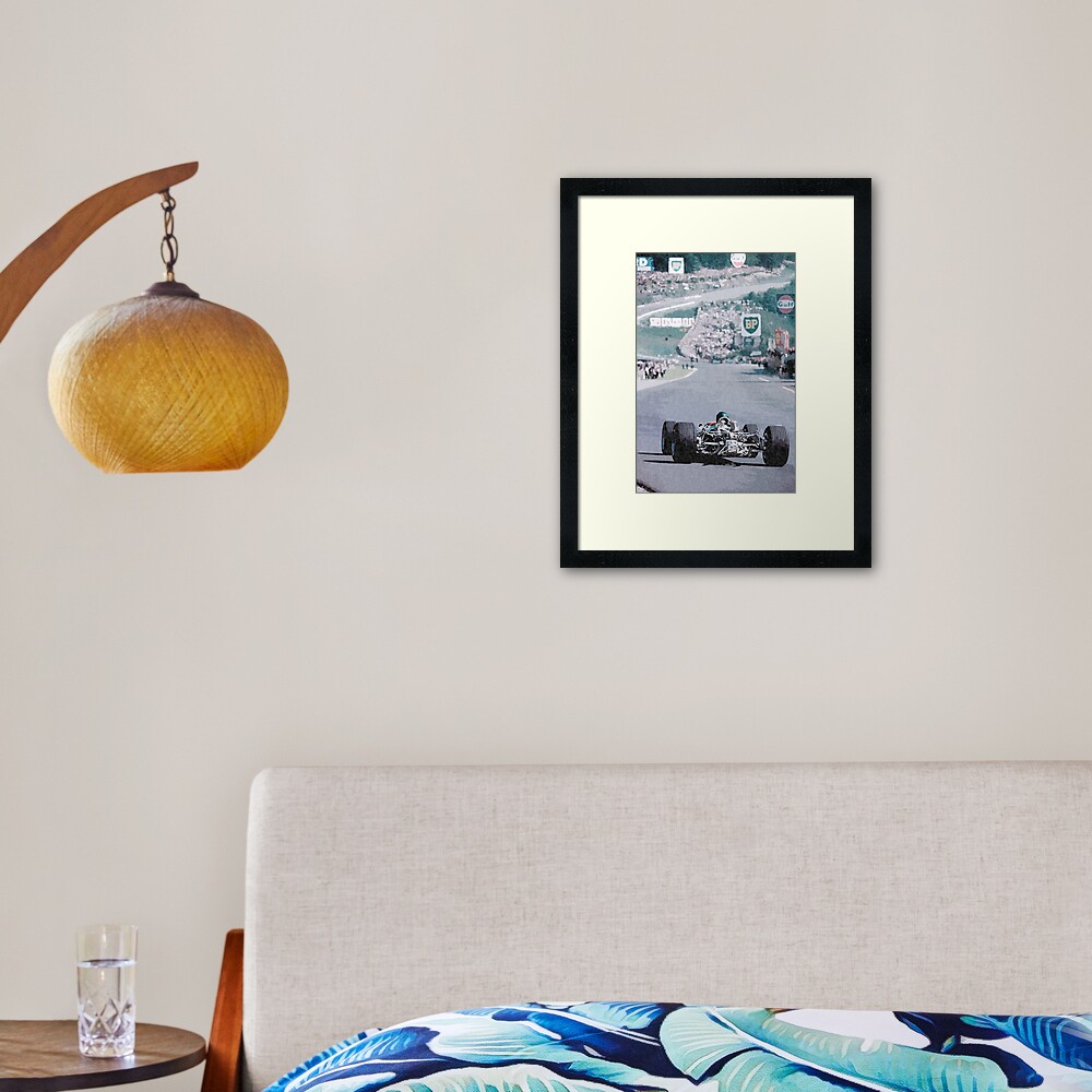 Jim Clark 1967 Spa Francorchamps Framed Art Print