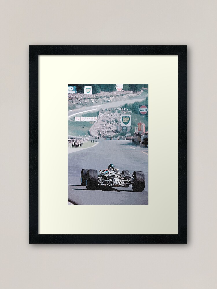 Alternate view of Jim Clark 1967 Spa Francorchamps Framed Art Print