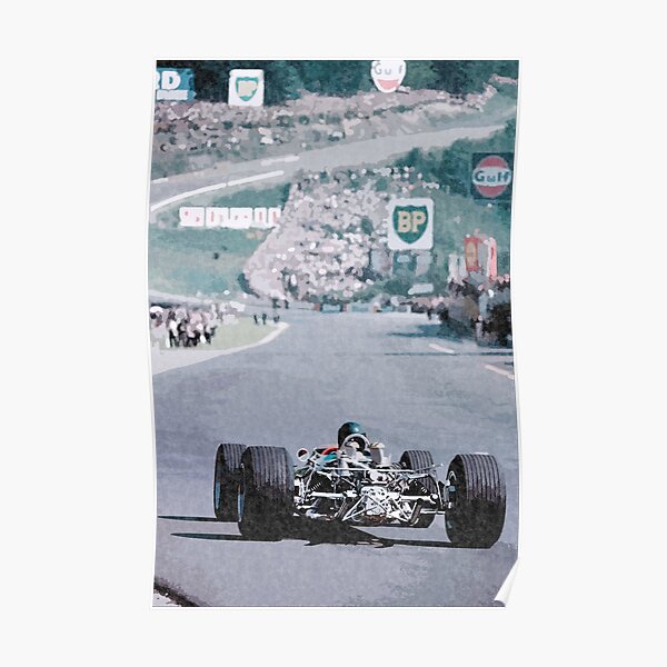 Jim Clark 1967 Spa Francorchamps Poster