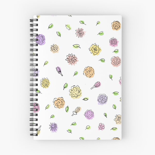 Item preview, Pastel flowers doodle  designed and sold by DesignTreasure.