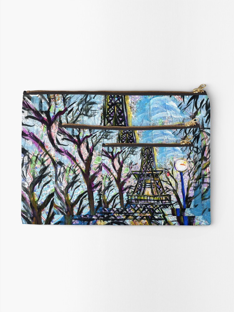 Alternate view of Eiffel Tower Zipper Pouch