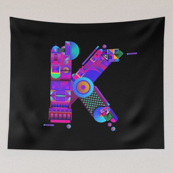 Item preview, Colorful Alphabet, Letter K designed and sold by Space-Bug.