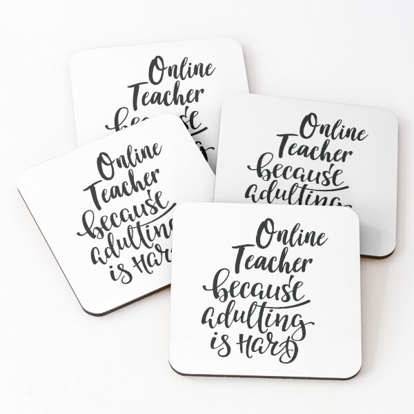 Item preview, Online Teacher Because Adulting Is Hard designed and sold by ProjectX23.