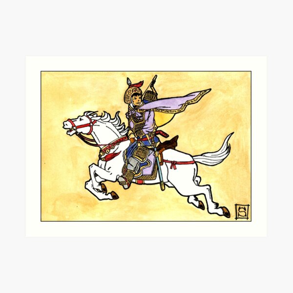 The legend of Mulan Art Print